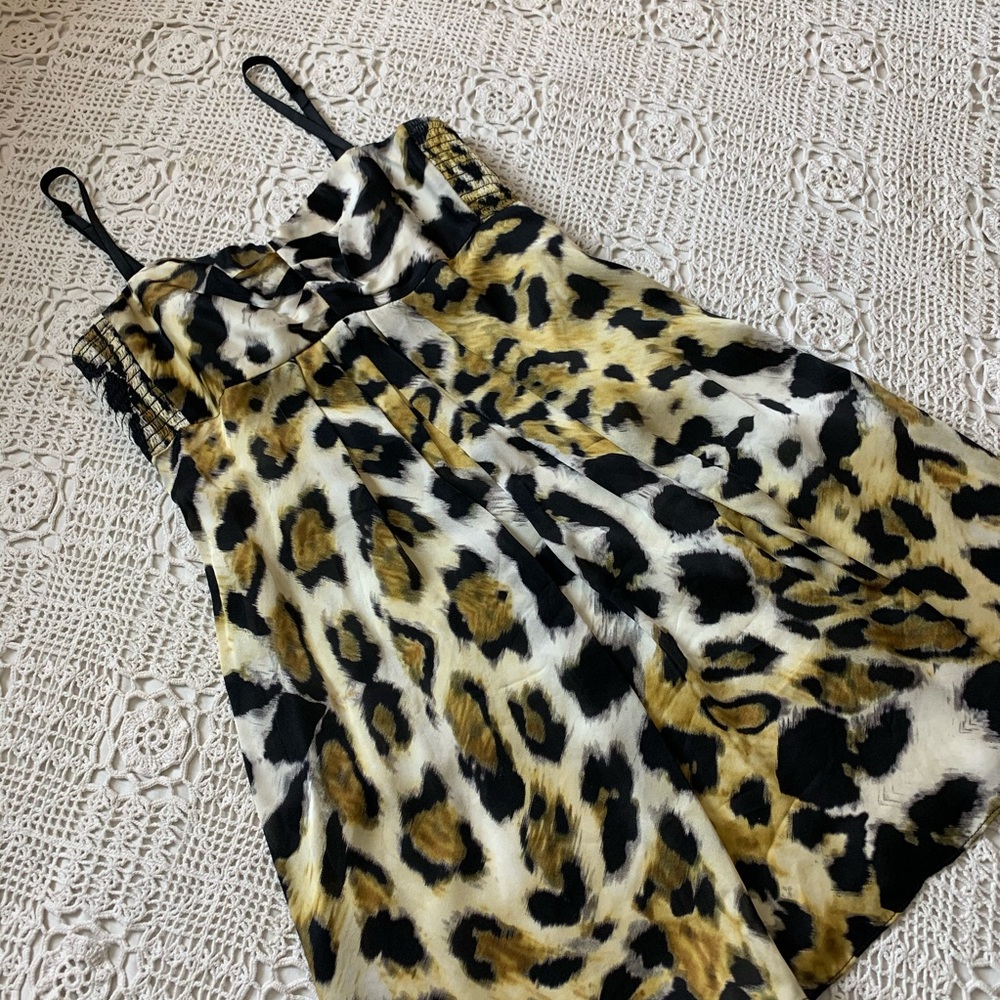 REAL Betsey Johnson leopard mini dress sz 4